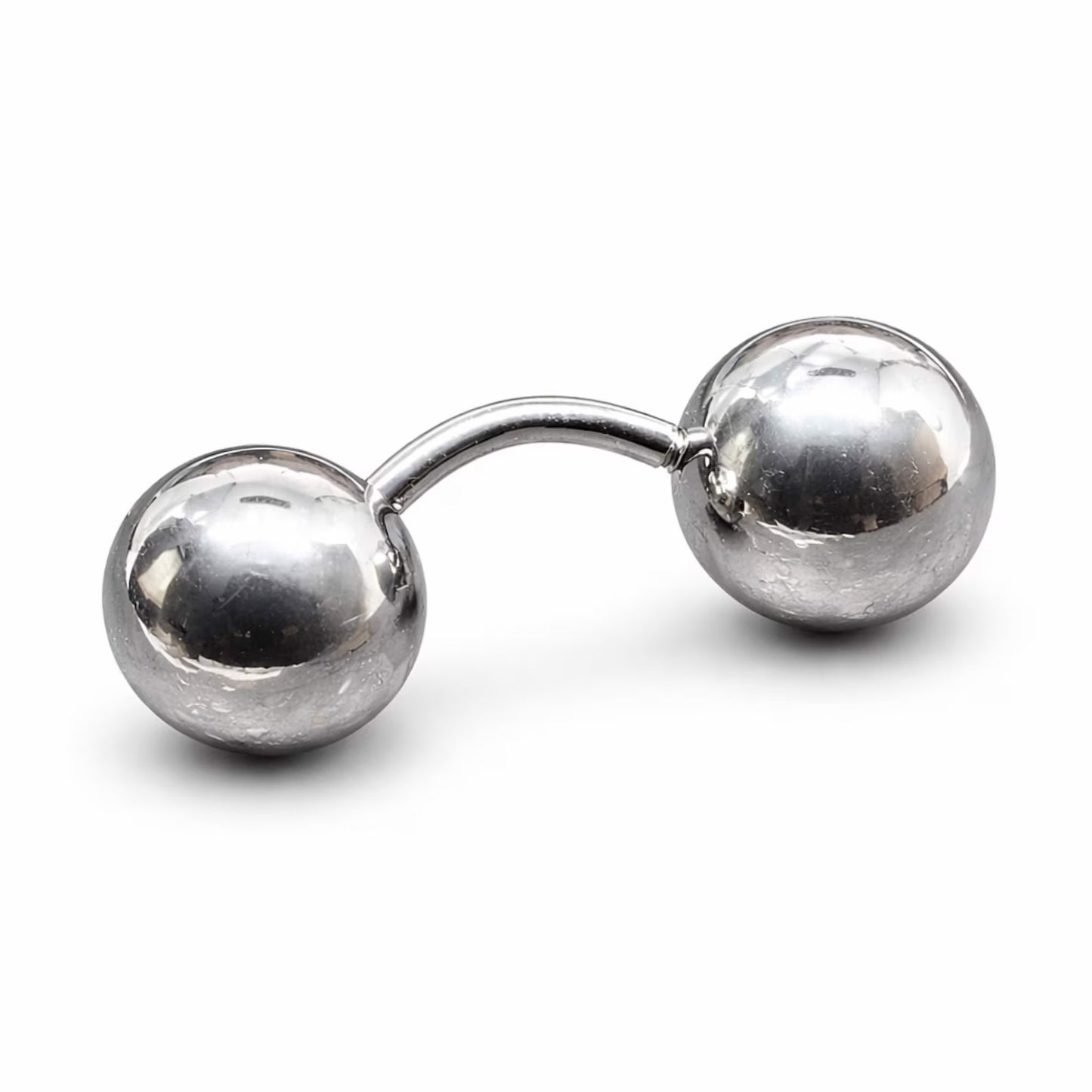 Piercing ombligo liso esferas 5mm Acero Quirúrgico