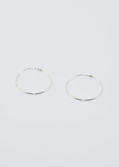 Caravanas aritos básicos plata 925 - Desde 8mm