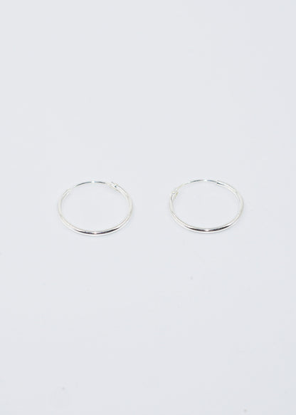 Caravanas aritos básicos plata 925 - Desde 8mm