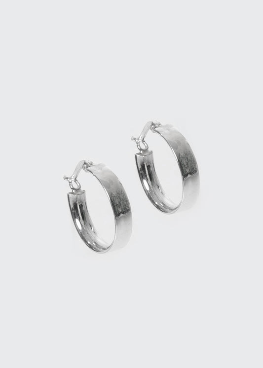Aros Praga anchos plata 925