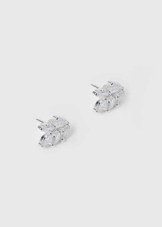 Caravanas hojas de olivo plata 925
