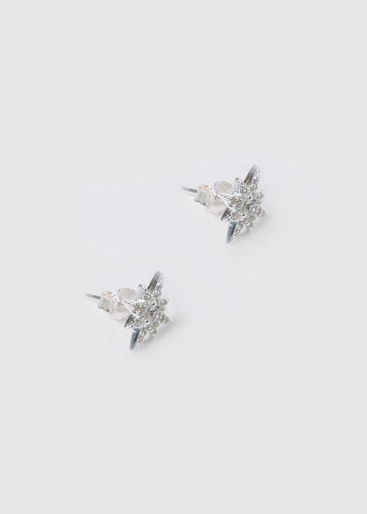 Caravanas estrella de belén plata 925