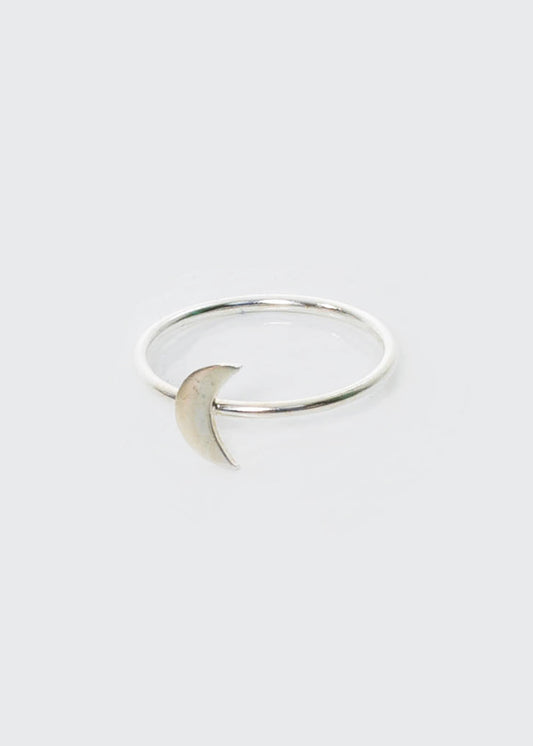 Anillo fino luna plata 925