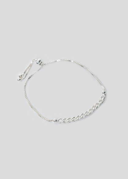 Pulsera ajustable eslabones plata 925
