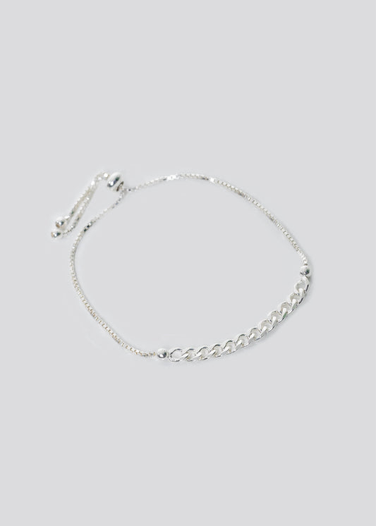 Pulsera ajustable eslabones plata 925
