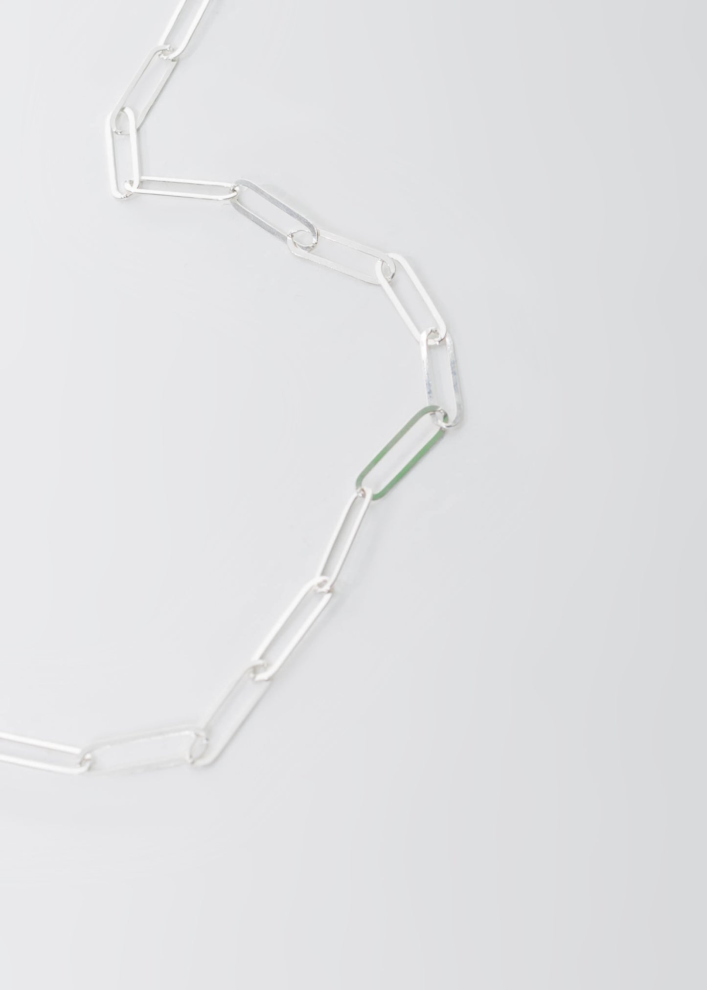 Cadena forcet eslabones largos plata 925 - 50cm y 60cm