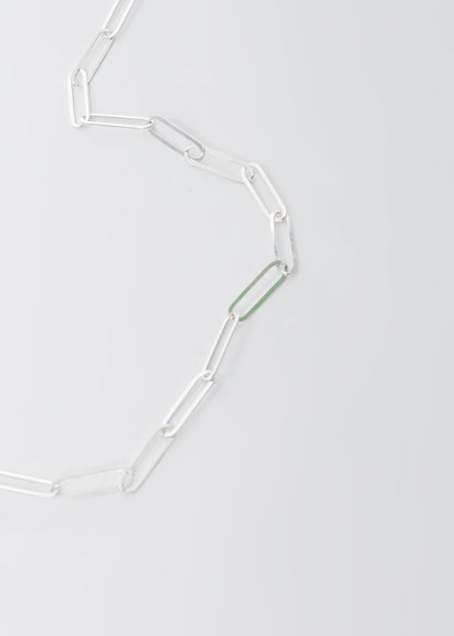 Cadena forcet eslabones largos plata 925 - 50cm y 60cm