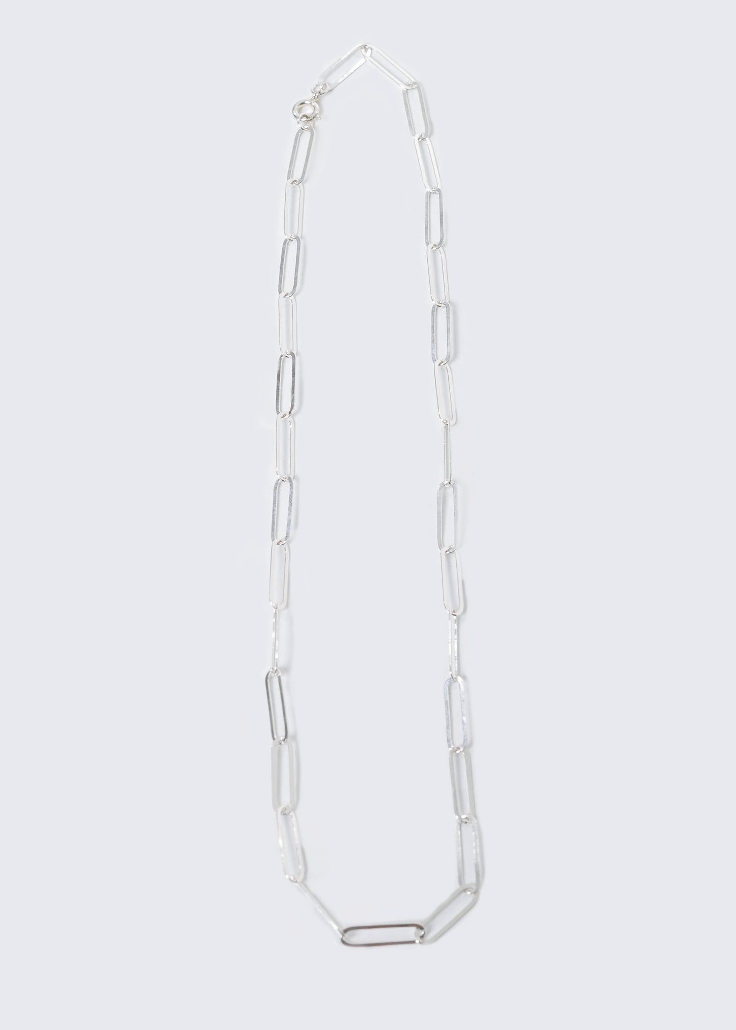Cadena forcet eslabones largos plata 925 - 50cm y 60cm