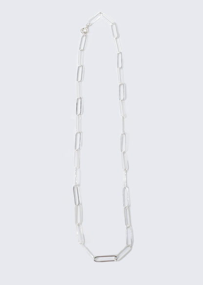 Cadena forcet eslabones largos plata 925 - 50cm y 60cm