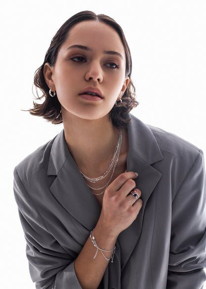 Cadena Esferelila plata 925