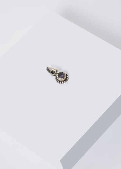 Dije amatista circle plata 925