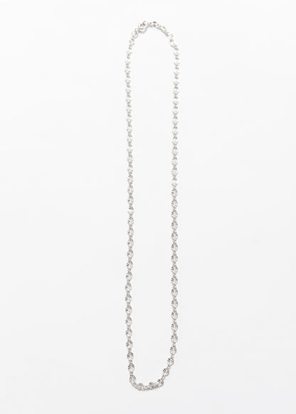 Cadena groumet diamantada plata 925 45cm