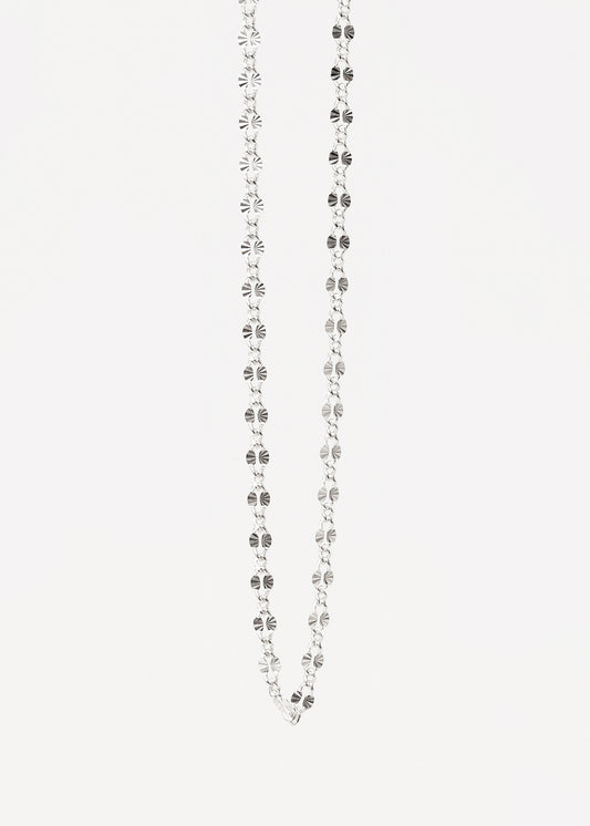 Cadena groumet diamantada plata 925 45cm