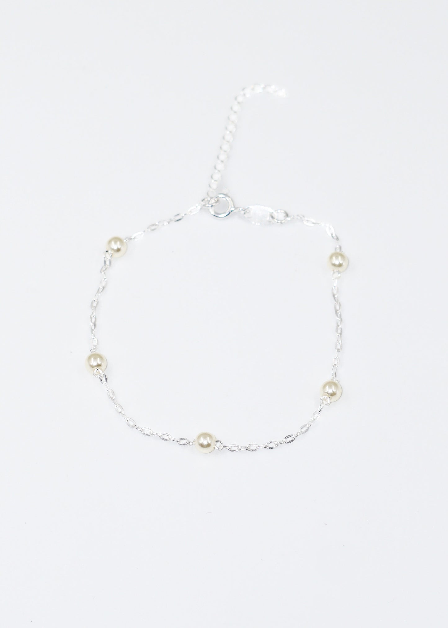 Pulsera forcet con perlas españolas plata 925