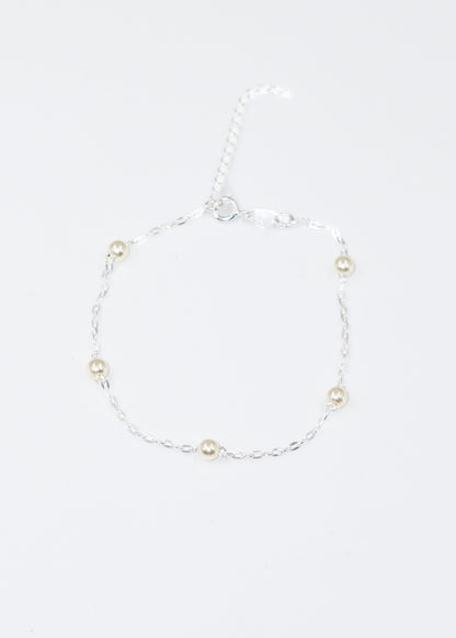 Pulsera forcet con perlas españolas plata 925