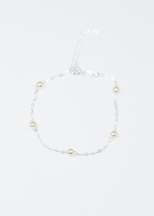 Pulsera forcet con perlas españolas plata 925