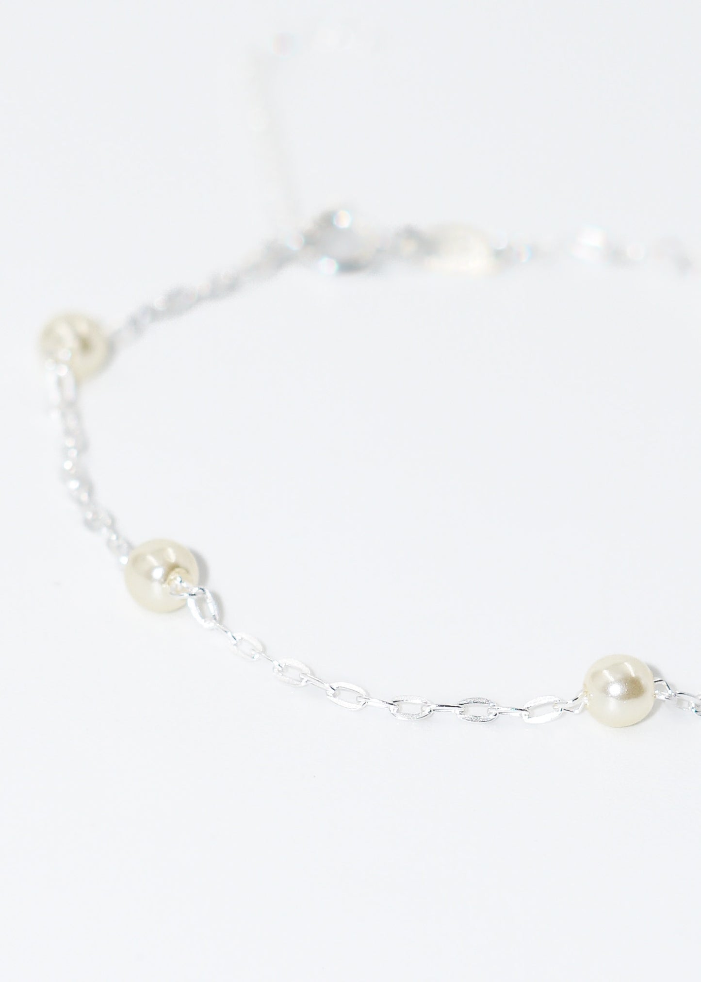 Pulsera forcet con perlas españolas plata 925