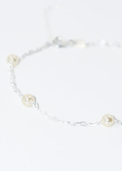 Pulsera forcet con perlas españolas plata 925