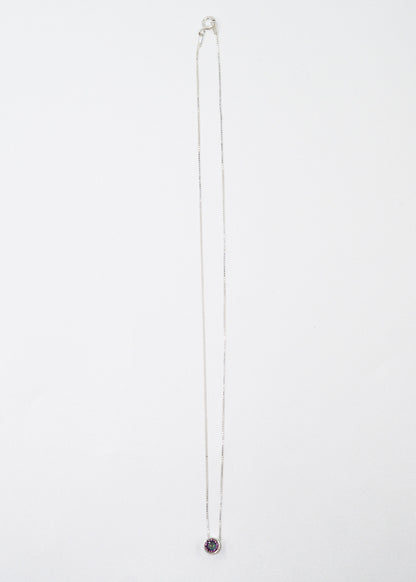 Cadena collar punto luz topacio místico plata 925 - Caridad mental