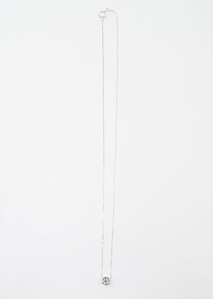 Cadena collar punto luz topacio azul plata 925 - Prosperidad