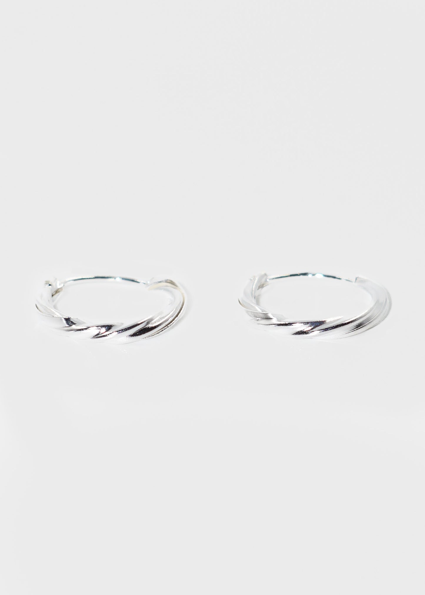 Caravanas aros torneados 14mm plata 925