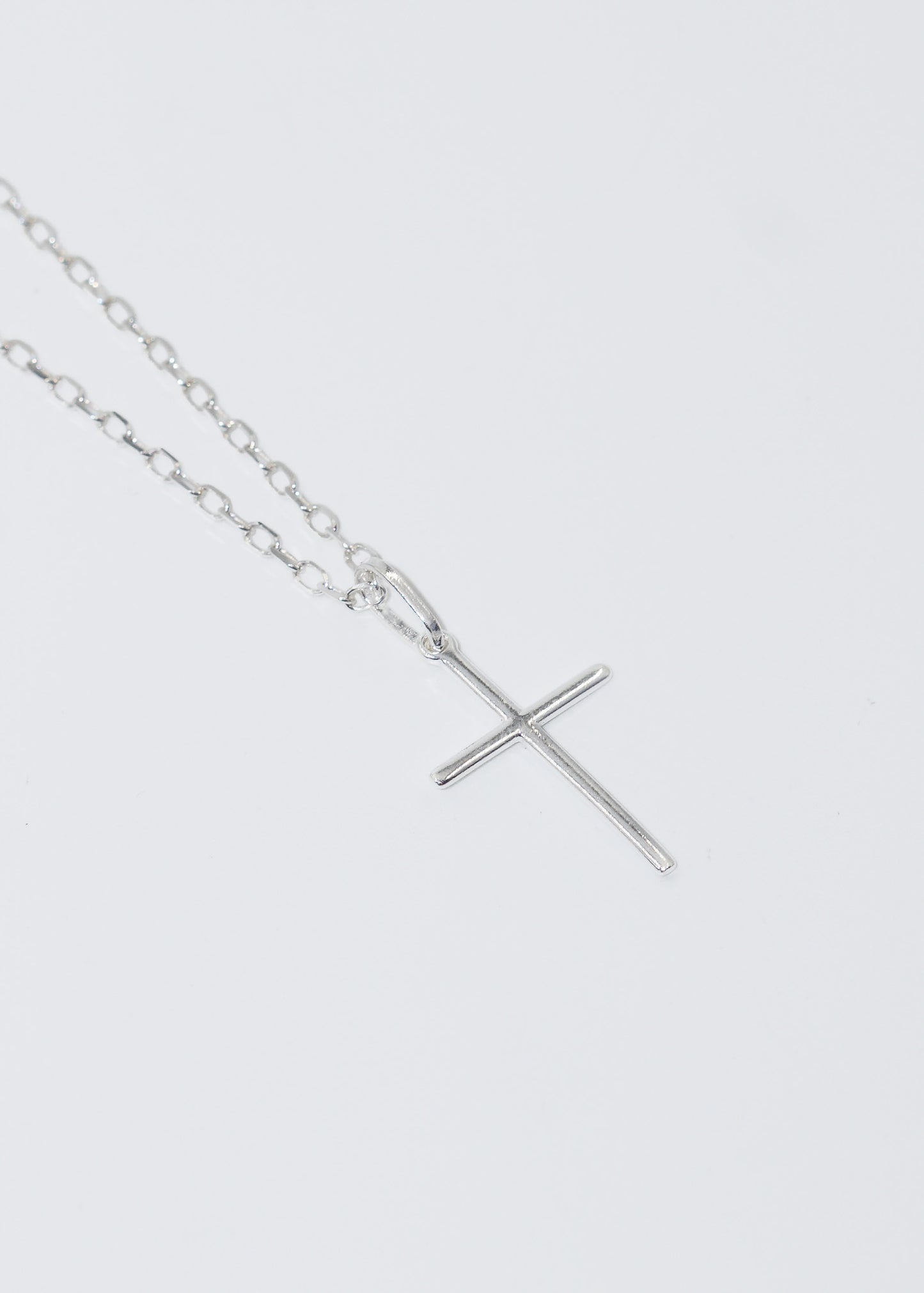 Cadena forcet fina italiana con dije cruz plata 925