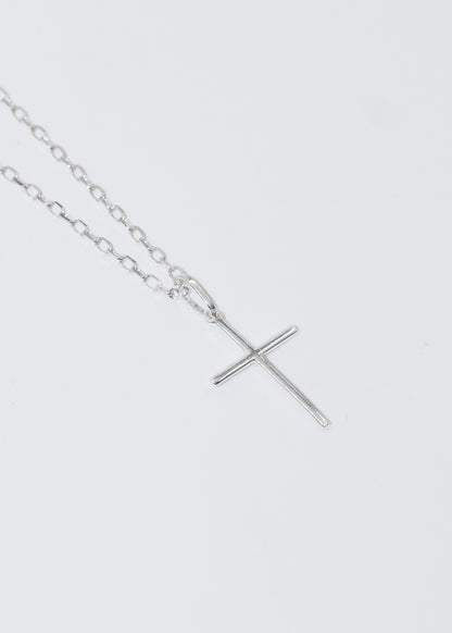 Cadena forcet fina italiana con dije cruz plata 925