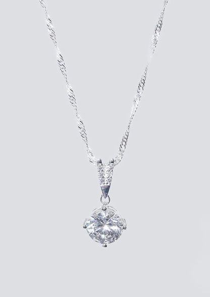 Cadena collar Madison dije 4 puntas zirconia plata 925