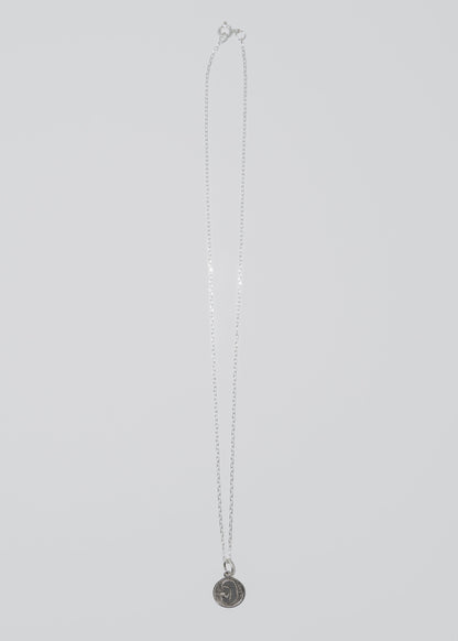 Cadena collar forcet con dije virgen niña plata 925