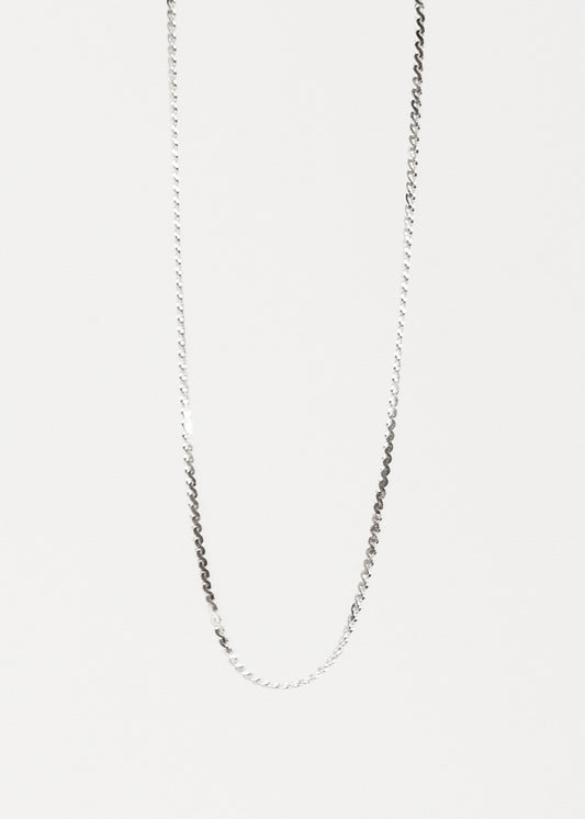 Cadena serpentina fina plata 925