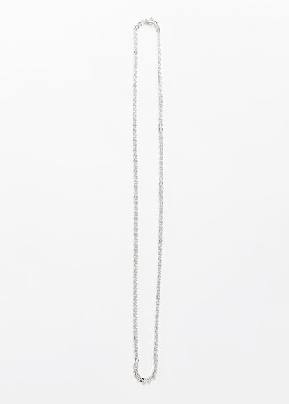 Cadena forcet martillada 60cm plata 925