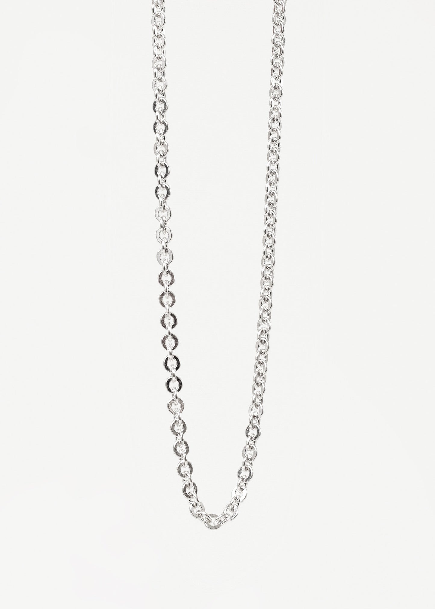Cadena forcet martillada 60cm plata 925