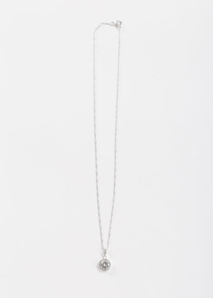 Cadena collar Kendall zirconia blanca plata 925
