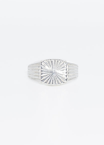 Anillo de mesa cincelado plata 925