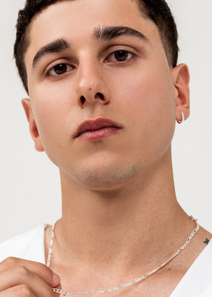 Caravanas aros trenzados zirconias plata 925