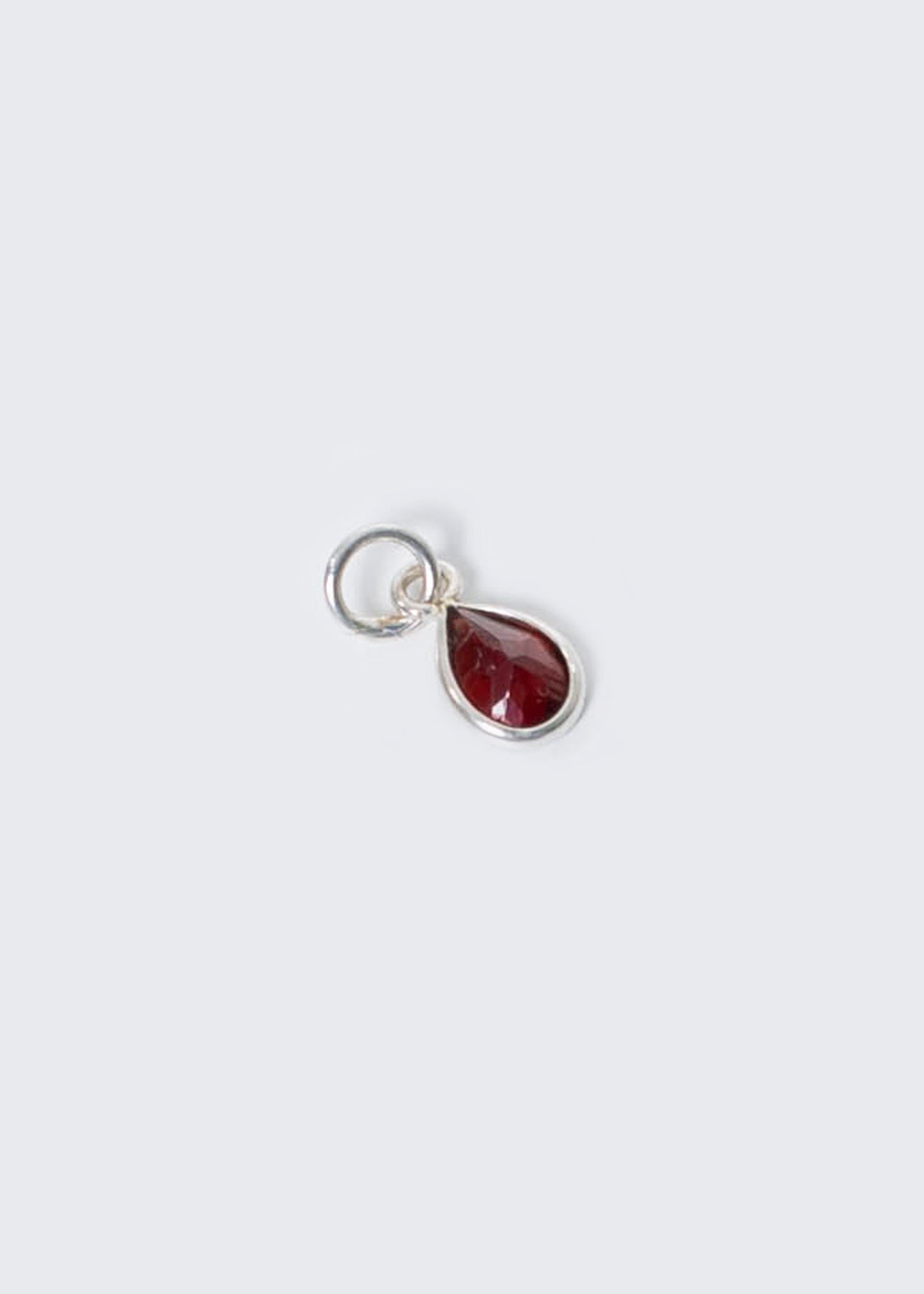 Dije gota mini piedra granate