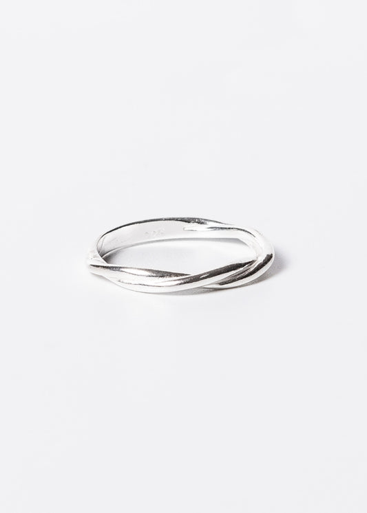 Anillo torneado liso plata 925