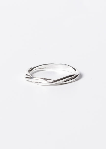 Anillo torneado liso plata 925