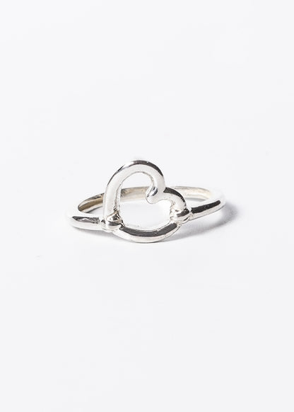 Anillo corazón calado plata 925