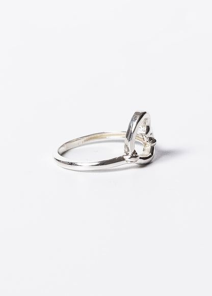Anillo corazón calado plata 925