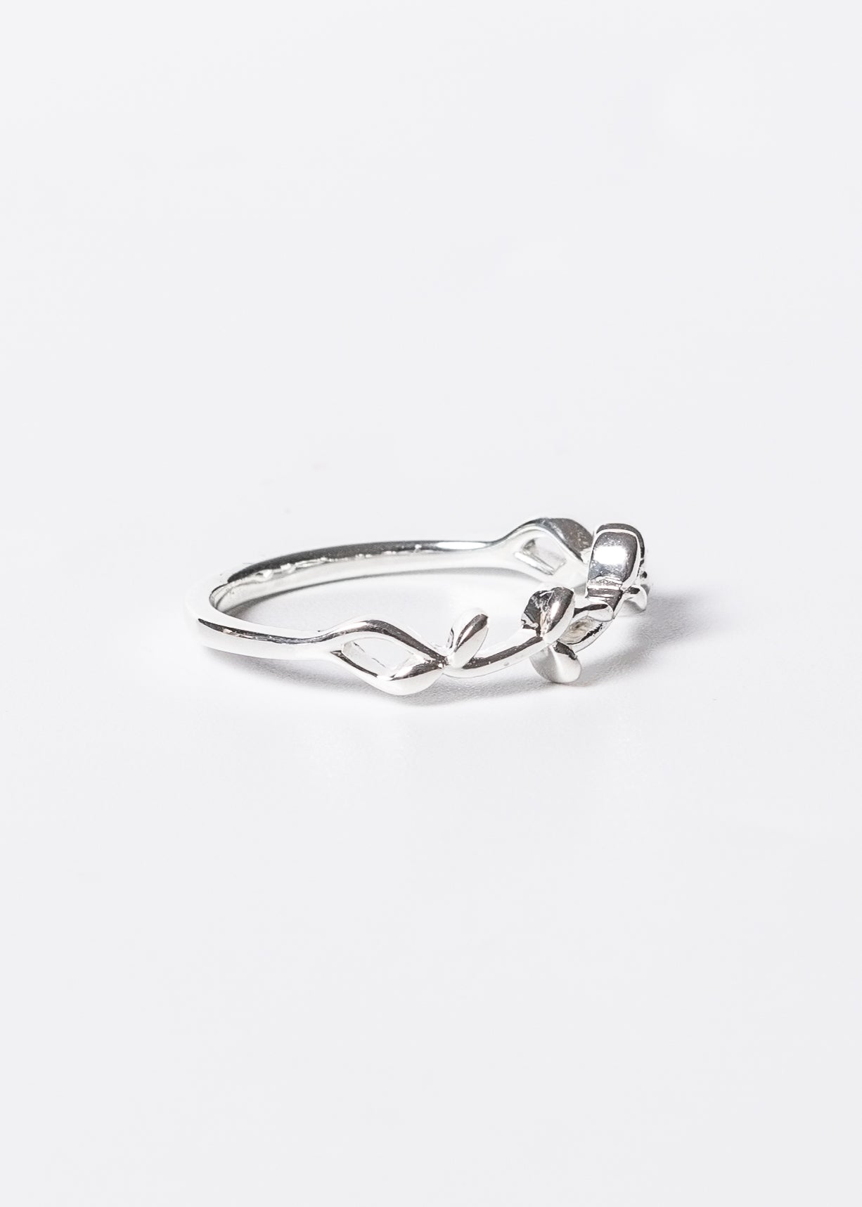 Anillo roselle liso plata 925