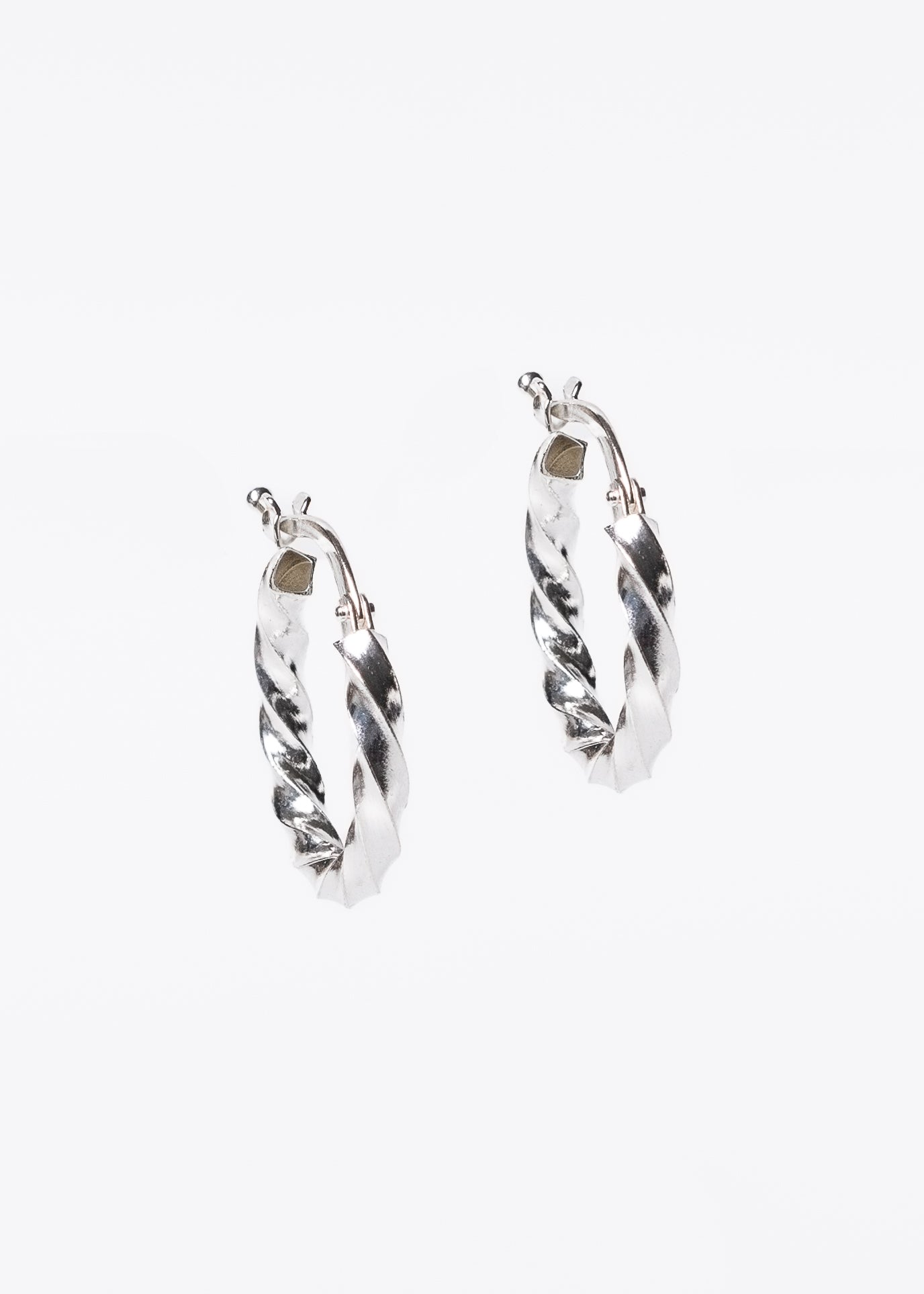 Caravanas aros torneados clip plata 925