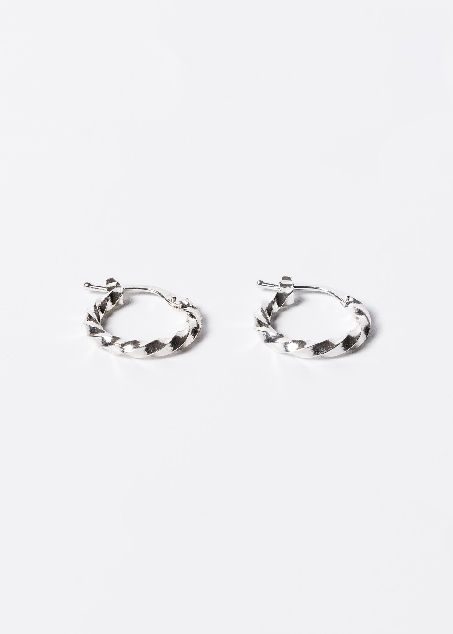 Caravanas aros torneados clip plata 925