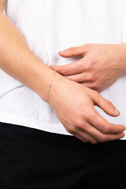 Pulsera forcet ovale plata 925