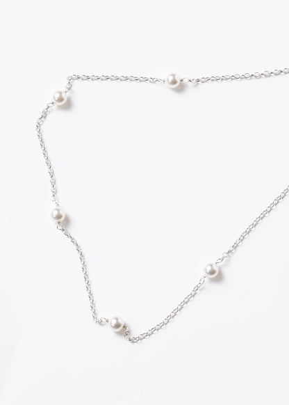 Collar forcet perlas 5 españolas plata 925