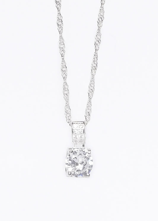 Cadena collar di Majesté zirconias blancas plata 925