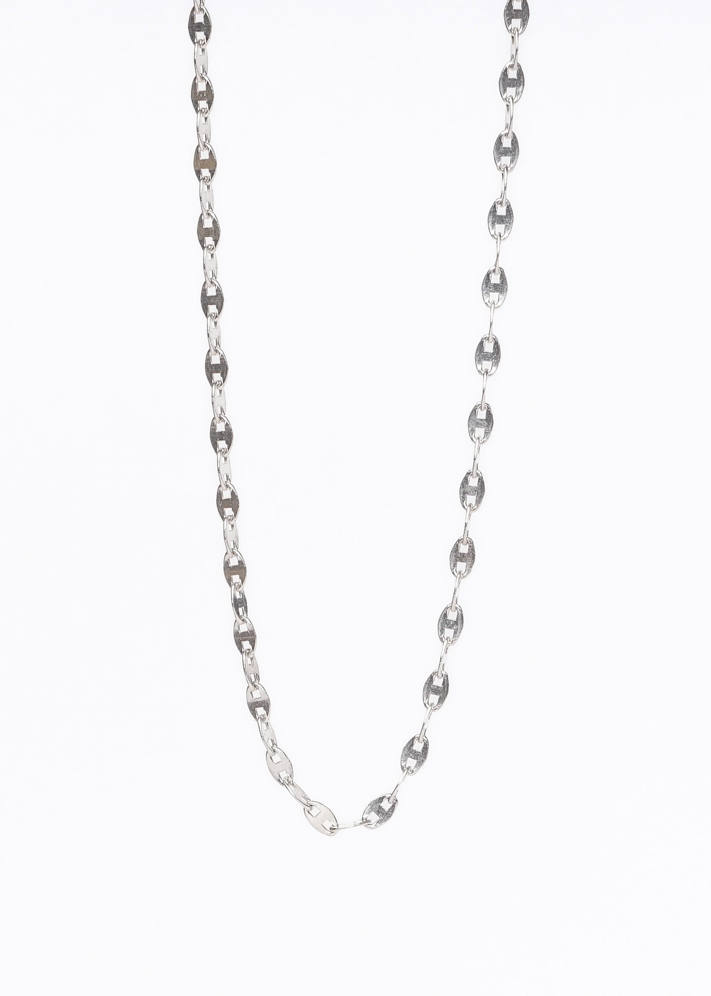 Cadena collar chapitas plata 925