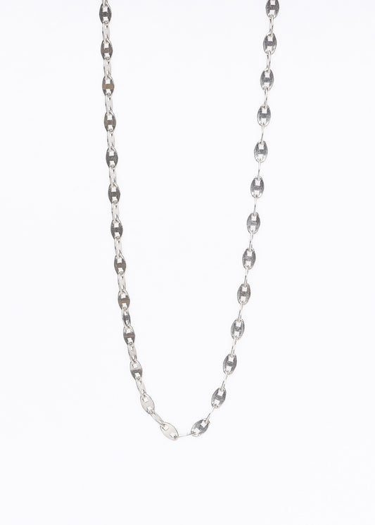 Cadena collar chapitas plata 925