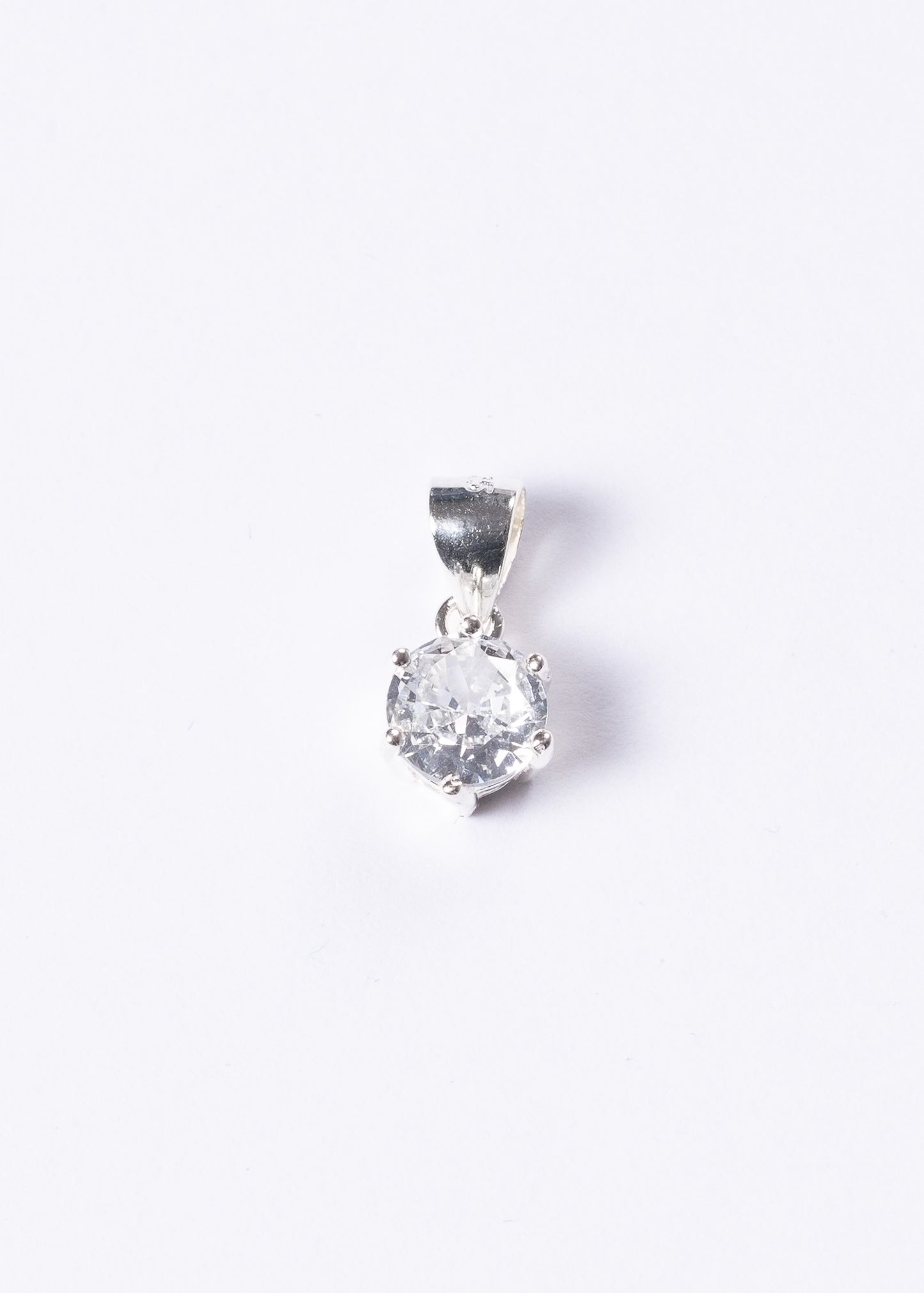 Dije punto luz 6 puntas 8mm plata 925