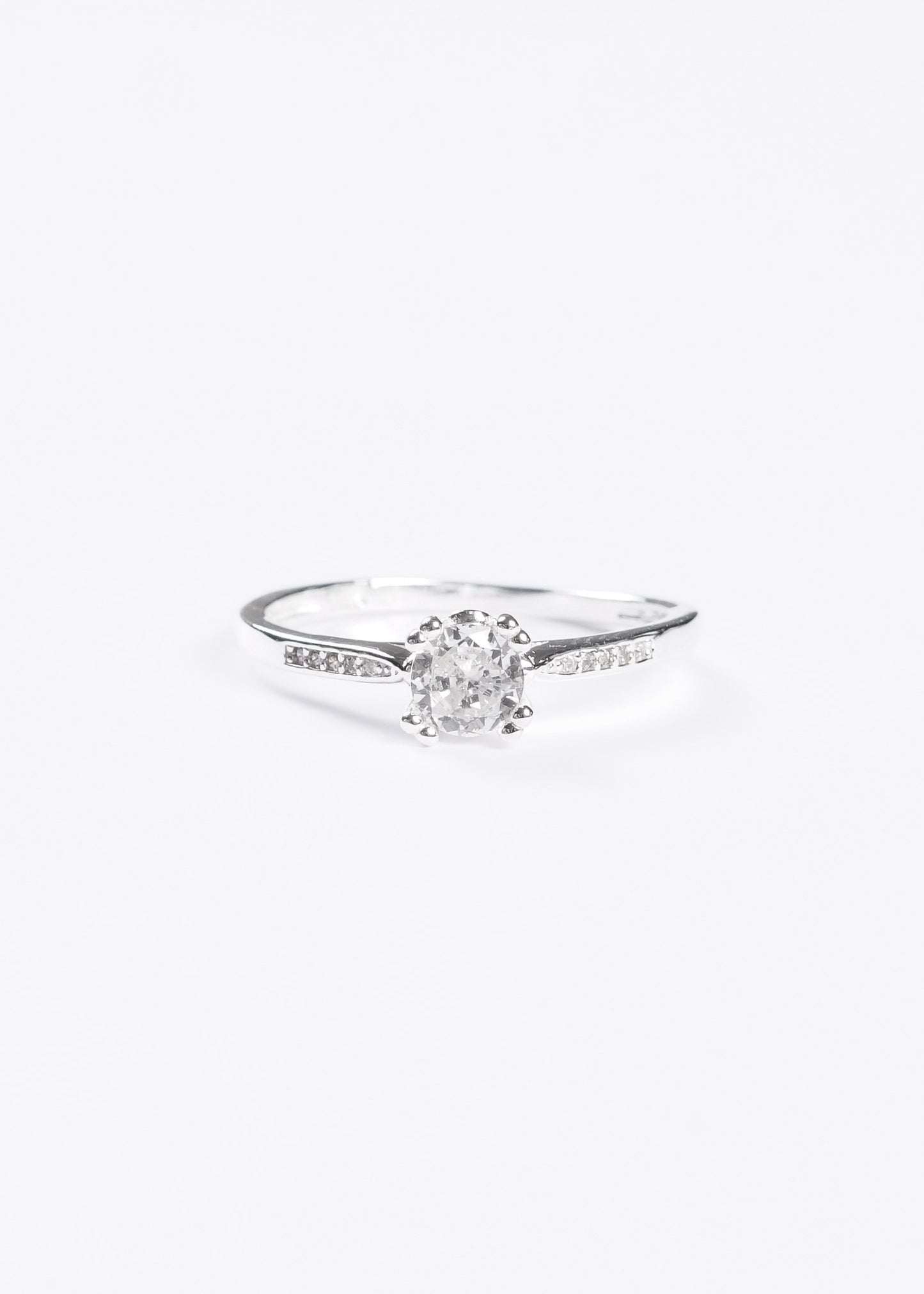 Anillo cintillo 8 puntas 6mm plata 925